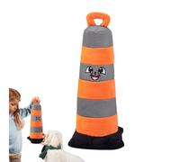 Kustimantu Dog Plush Toy, Dog Interactive Plush Toy - Traffic Cone Shape Pet Puppy Plush Toy | Animal Agility Reaction Speed Practice Reduce Boredom Game for