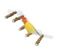 Kustimantu Shower Perch for Parrots, Cockatiels, Climbing Ladder with Suction Cups, Portable Bird Perch for Budgies & Parakeets - For Car, Wall & Home