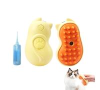 Kustimantu Steamy Cat Brush, Steam Brush for Cats, Grooming Comb, Cat Hair Brush, Cat Hair Brush Care Comb, Cute Rechargeable Portable Pet Spray Comb