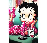 KUSTOM ART Betty Boop Decorative Wall Poster Art Print on Coated Paper 40 x 30 cm Without Frame