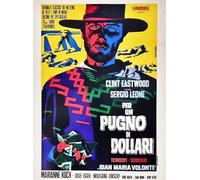 KUSTOM ART Clint Eastwood Decorative Poster Series Movie Poster Celebrated for a Fist of Dollars Art Print on Coated Paper 40 x 30 cm Without Frame