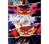 KUSTOM ART Decorative Wall Poster Manga and Anime Series Jujutsu Kaisen Sorcery Fight Characters Art Print on Coated Paper 40 x 30 cm Without Frame