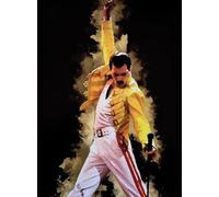 KUSTOM ART Freddie Mercury Live Singers Series Decorative Wall Poster Print on Coated Paper 40 x 30 cm Without Frame