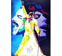 KUSTOM ART Freddy Mercury Queen's International Rockstar Series Wall Decorative Poster Pop Art Print on Coated Paper 40 x 30 cm Without Frame