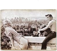 KUSTOM ART Magnet Series Famous Actors Hollywood Marilyn Monroe Elvis Presley Vintage Collectible Style Wood Print 10x6cm