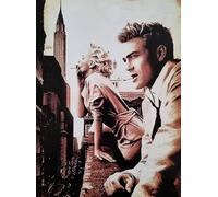 KUSTOM ART Marilyn Monroe and James Dean Decorative Wall Art Print on Vintage Art Paper 40 x 30 cm No Frame