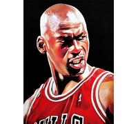 KUSTOM ART Michael Jordan Decorative Poster for Wall Art Print on Coated Paper 40 x 30 cm Without Frame