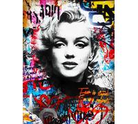 KUSTOM ART Monroe Pop Art Street Decorative Wall Poster Art Print on Coated Paper 40 x 30 cm Without Frame