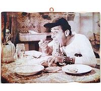 KUSTOM ART Painting Vintage Style Alberto Sordi Wood Print Various Sizes.