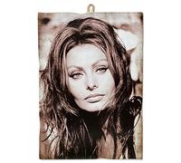 KUSTOM ART Picture Picture Picture Vintage Style Series Famous Actors Sofia Loren Print on Wood 25x18cm