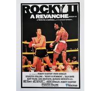 KUSTOM ART Rocky 2 A Revanche Sylvester Stallone Film Series Decorative Poster Print on Cardboard 40 x 30 cm Without Frame