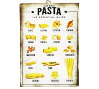 KUSTOM ART Wall Picture Series Various Forms Macaroni Pasta Print on Wood 25 x 18 cm