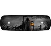 Kustom Cycle Parts Grim Reaper Air Cleaner Cover Insert. Replaces Stock Harley Davidson M8 / 114 Insert. (Grim Reaper Cemetery)