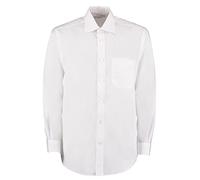 Kustom Kit Business Shirt Long Sleeved White 17.5