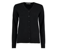 Kustom Kit Cardigan Arundel Long Sleeve V-Neck Office Top Button Down Corporate