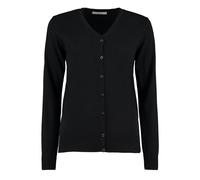 Kustom Kit Cardigan Arundel Long Sleeve V-Neck Office Top Button Down Corporate