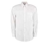 Kustom Kit KK105 Mens Corporate Oxford Long Sleeve Shirt White 15.5