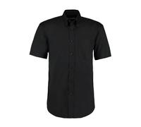 Kustom Kit KK109 Men's Short Sleeve Corporate Oxford Shirt Black 17.5"