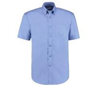 Kustom Kit KK109 Men's Short Sleeve Corporate Oxford Shirt Mid Bl 17.5"
