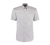 Kustom Kit KK109 Men's Short Sleeve Corporate Oxford Shirt Silver 16"
