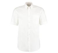 Kustom Kit KK109 Men's Short Sleeve Corporate Oxford Shirt White 15.5"