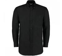 Kustom Kit KK351 Men's Workwear Oxford Long Sleeve Shirt Black - 16.5"