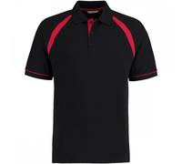 Kustom Kit KK615 Oak Hill Polo Shirt Black/Bright Red - Size: 2XL Colo 2XL