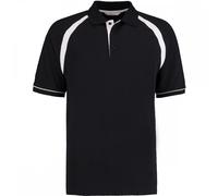 Kustom Kit KK615 Oak Hill Polo Shirt Black/White - Size: XL Colour: Bl XL