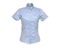 Kustom Kit KK701 Womens Corporate Oxford Short Sleeve Blouse Light Blue 12