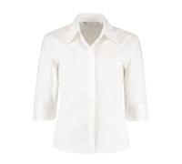 Kustom Kit KK715 Ladies' Continental 3/4 Length Sleeve Blouse Whi 12
