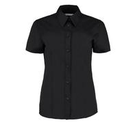 Kustom Kit KK728 Ladies' Workforce Short Sleeve Shirt Black - Siz 12