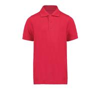 Kustom Kit Klassic Polycotton Pique Polo Shirt in Red | Size: 5-6 Years Kustom Kit Red 5-6 Years