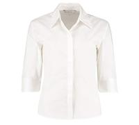 Kustom Kit Ladies 3/4 Sleeve Continental Blouse White 8