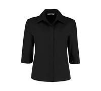 Kustom Kit Ladies Continental 3/4 Length Sleeve Blouse (18 UK) (Black)