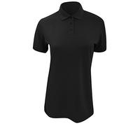 Kustom Kit Ladies Klassic Superwash Short Sleeve Polo Shirt (6) (Black)