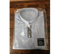 KUSTOM KIT LADIES OXFORD BLUE SHIRT SIZE 12 MEDIUM