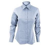 Kustom Kit Ladies Corporate Oxford Shirt - Long Sleeve (KK105) - Light Blue - Size 28