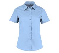 Kustom Kit Womens S/S Poplin Shirt, Light Blue, 22. KK241