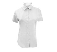 Kustom Kit Ladies Workforce Short Sleeve Shirt (20) (White)