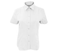 Kustom Kit Ladies Workwear Oxford Short Sleeve Shirt (22) (White)