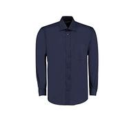 Kustom Kit Long Sleeve Business Shirt, Dark Navy, 15.5". KK104