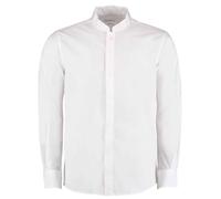 Kustom Kit Long Sleeve Tailored Mandarin Collar Shirt K161