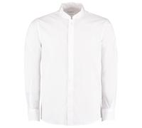 Kustom Kit Mandarin Collar Tailored Fit Long Sleeve Shirt KK161-Business Shirt