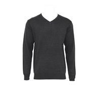 Kustom Kit Mens Arundel V Neck Sweater KK352 Graphite Large