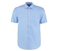 Kustom Kit Men's Business Short-Sleeved Shirt in Light Blue | Size: 14.5 in Kustom Kit Light Blue 14.5 in