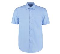 Kustom Kit Men's Business Short-Sleeved Shirt in Light Blue | Size: 17.5 in Kustom Kit Light Blue 17.5 in