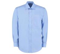 Kustom Kit Men's Classic Long-Sleeved Business Shirt in Light Blue | Size: 18.5 in Kustom Kit Light Blue 18.5 in