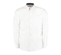 Kustom Kit Men's Contrast Premium Oxford Shirt in White | Size: Large Kustom Kit White L