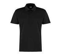 Kustom Kit Men's Cooltex Wicking Polo Shirt, Black, MED