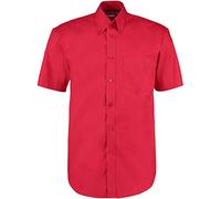 Kustom Kit Mens Corporate Oxford Shirt Red 19" Button Down KK701